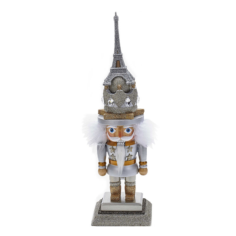 Kurt Adler Hollywood Nutcracker, Paris Hat, 15.75in