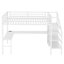 Lit mezzanine double en métal avec bureau et USB, lumières DEL -1837288867-1837288869