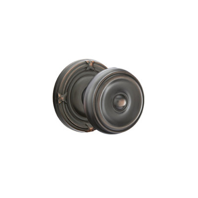 Ensemble de boutons de passage Emtek avec ruban et roseau et bouton Waverly