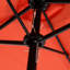Grand parasol extérieur à double face de 14,8 pi - orange Manivelle ouverte / fermée, auvent 100%. Idéal pour la cour, la piscine, la pelouse et le jardin. 14,8 pi. Convient