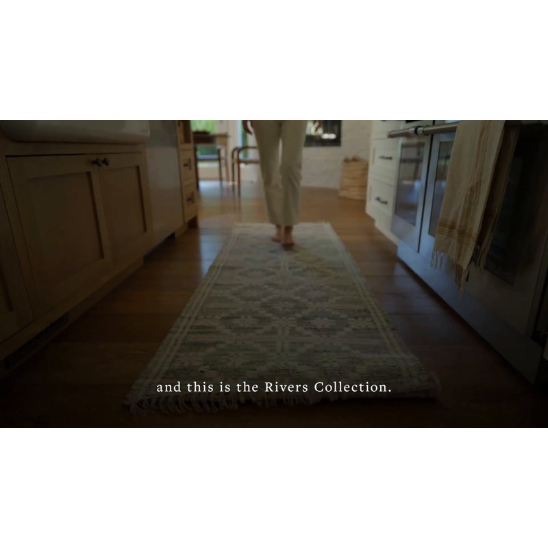 Sand and Ivory Geometric Wool Cotton Flatweave Rug 8'-6" x 11'-6"