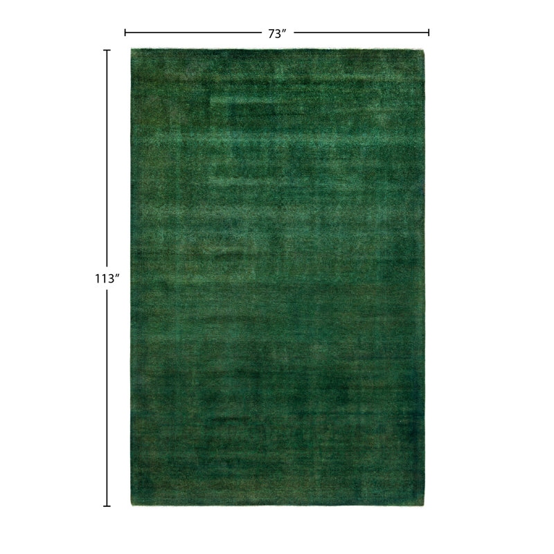 Overdyed One-of-a-Kind 6' 1" X 9' 5" Hand Knotted Area Rug