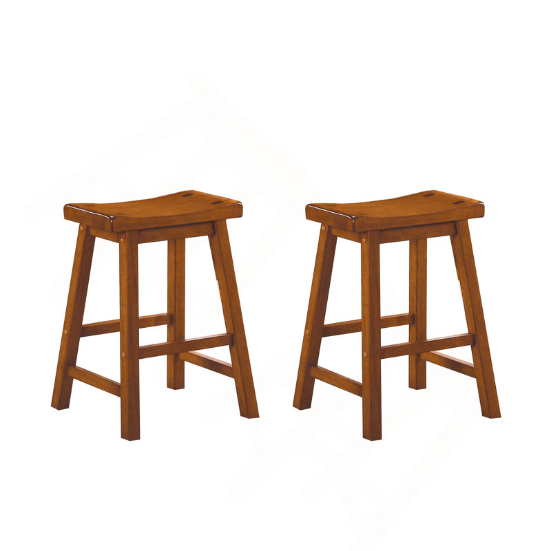 Justinian Counter Stool, Counter Stool (24” Seat Height), Walnut