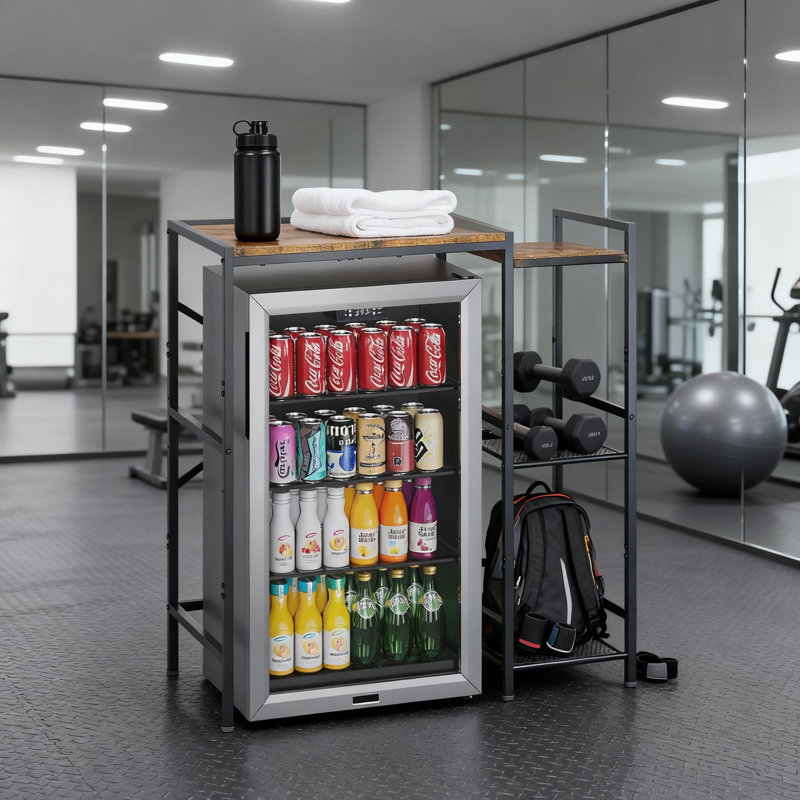 Mini-support de réfrigérateur multifonctionnel avec tablettes de rangement, organisateur de cuisine réglable pour four à micro-ondes, café, télé et centre de breuvage pour dortoir, appartement ou cuisine