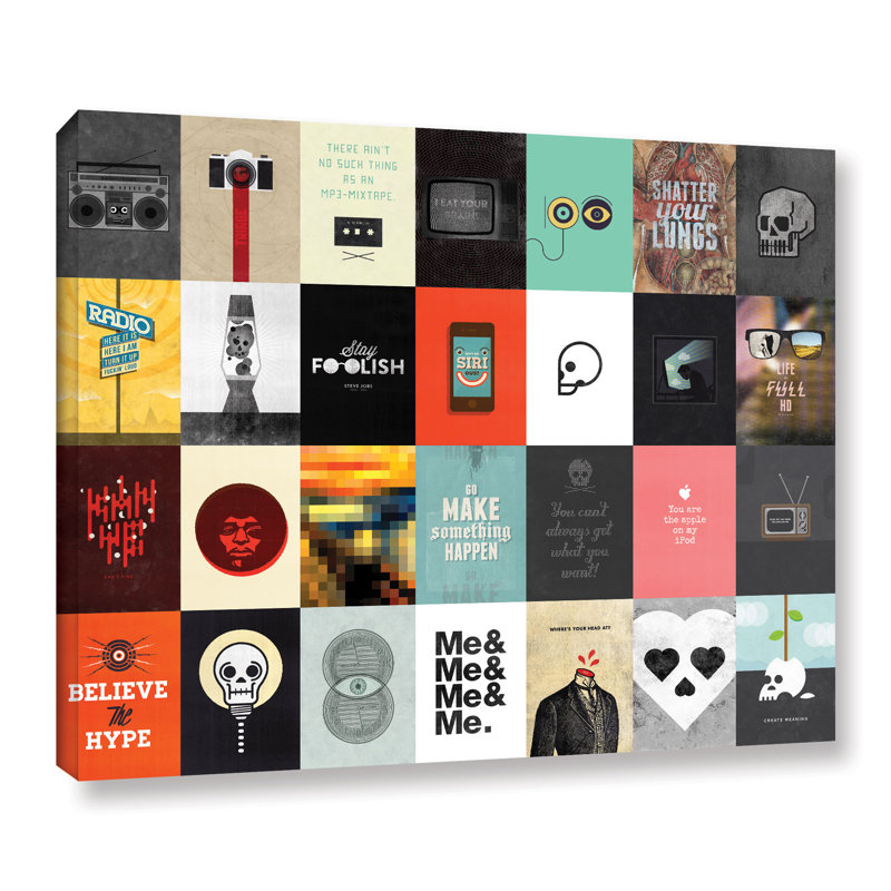 Music Technology Media - impression d'art graphique, H 8 po x l 10 po x p 2 po