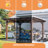 13X10ft Wooden Garden Gazebo With Metal Roof, Spacious Outdoor Patio Shade Structure For Backyard & Garden