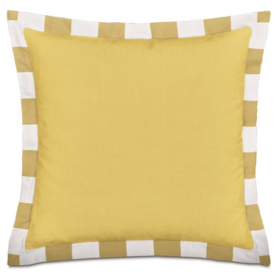 Wicking Flange Decorative Pillow In Oyster