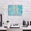  «Turquoise Stream 2» par Annie Warren, art mural sur toile, 16 po x 12 po
