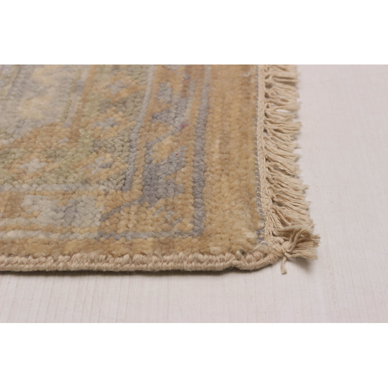Tapis mamelouk noué à la main de conception unique 9 pi 2 po x 11 pi 9 po