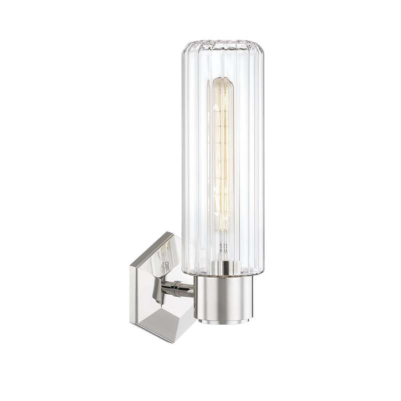 Roebling 1 - Light Armed Sconce, Polished Nickel