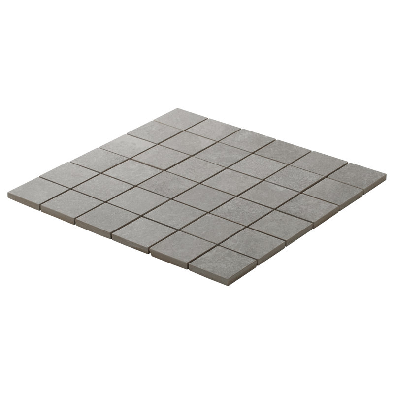 Carreau de mosaïque pour mur et plancher en porcelaine mat 2 po x 2 po Belmont (5,82 pieds carrés / chaque), Gray