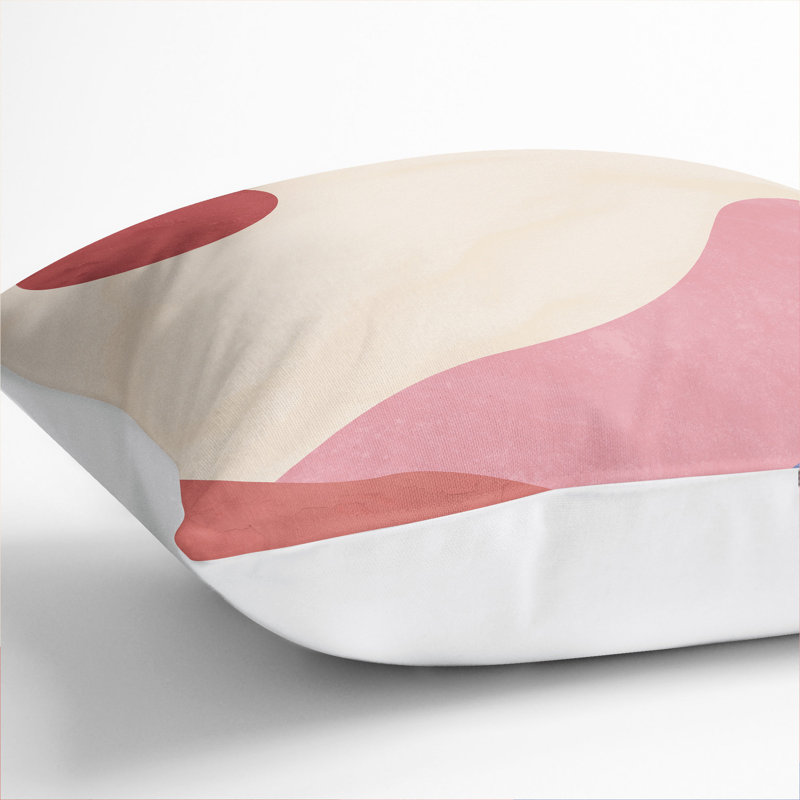 The Desert Square Throw Cushion, 55cm H x 55cm W x 20cm D, White