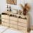 59'' W 9 Drawer Burl Wood Dresser-394991362