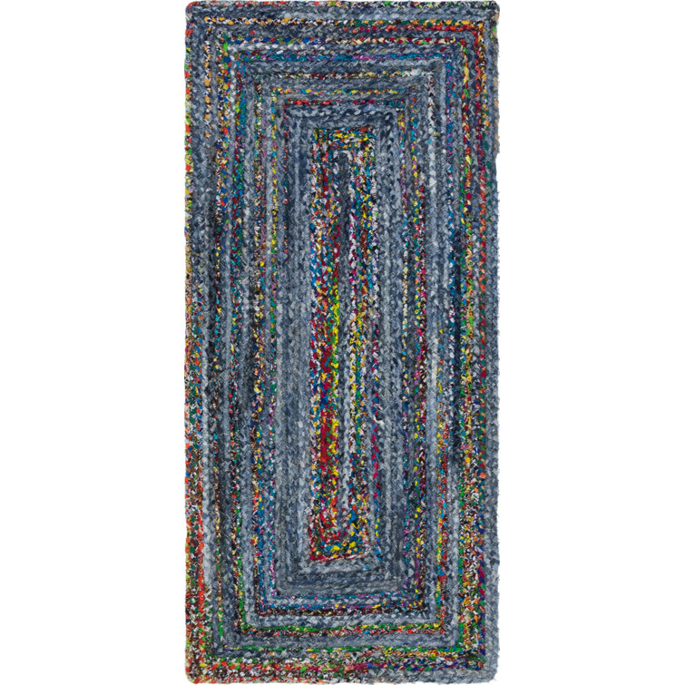 Tullie Hand Braided Cotton Abstract Indoor Rug