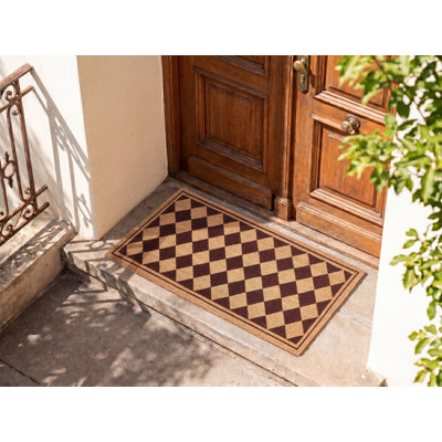 CARDONA Non-Slip Geometric Doormat