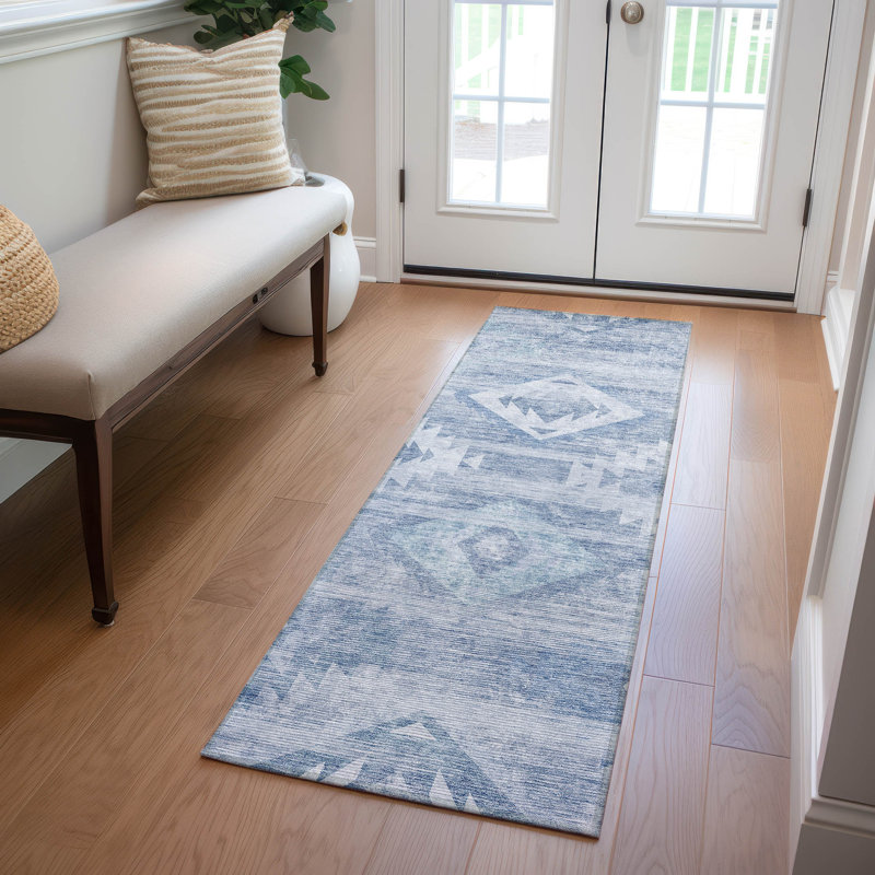 Shamariah Washable Southwestern Indoor / Outdoor Rug, Runner 2'3" x 7'6"