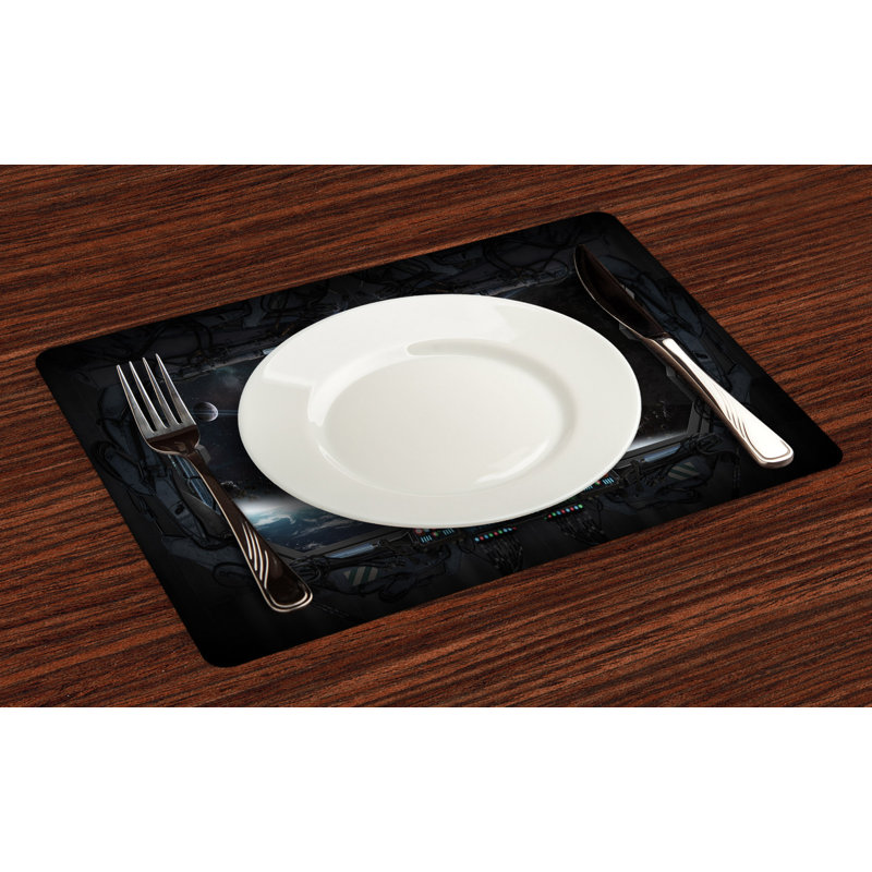 Polyester Abstract Rectangle Placemat