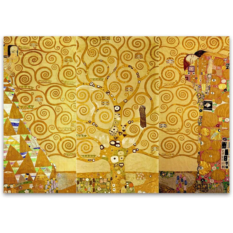 Murale L'arbre de vie par Gustav Klimt, L 100 po x l 144 po