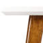 Table de bout blanche avec base en pacane, tablette de rangement disponible, assemblage requis, tablette de 22 po de hauteur et bois, 24 po x 22 po x 24 po-1970662832