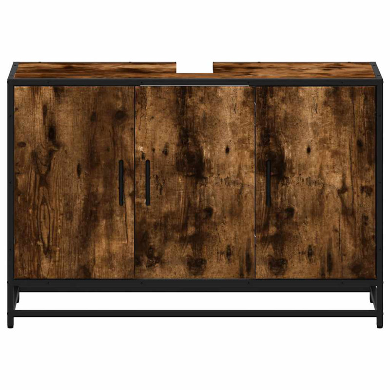 Altamae Bathroom Cabinet, Smoked Oak