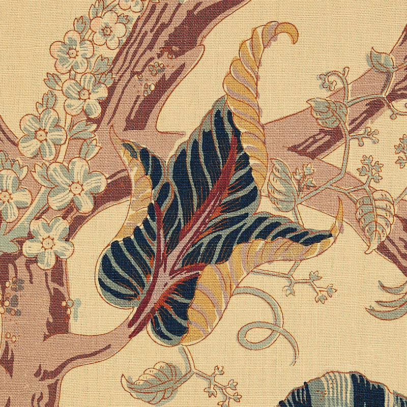 Tissu indien avec arbre, Thé
