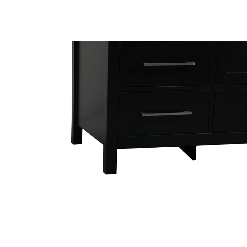 Ensemble de meuble-lavabo simple 60 po Irene, Noir