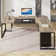 71'' Corner Desk with File Cabinet, Large L Shaped Desk with Mobile Filing Cabinet for Home Office