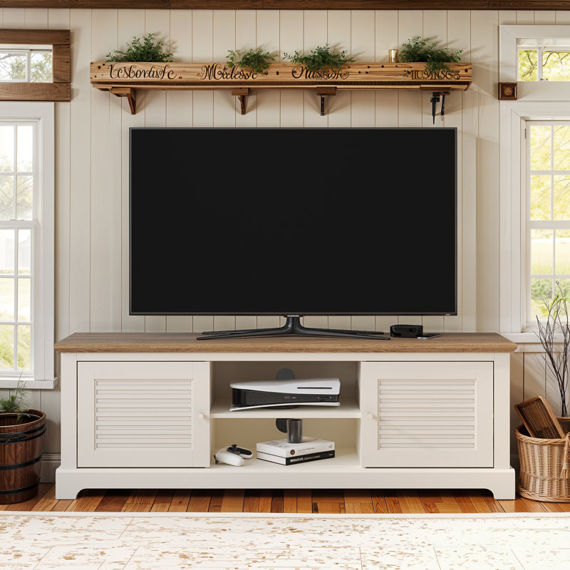 Milano TV Stand for TVs up to 65", Ivory