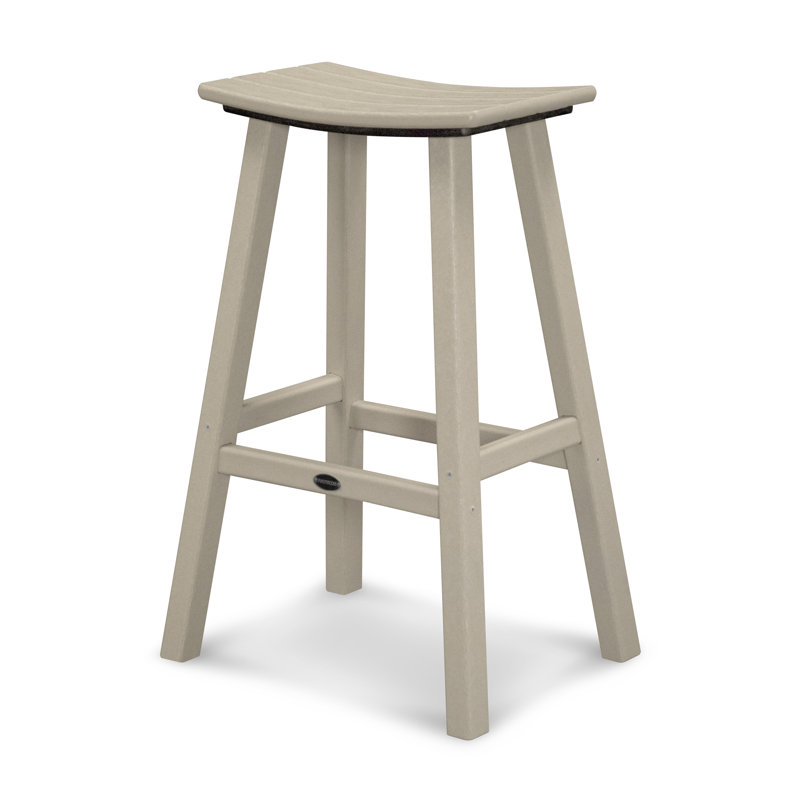 Tabouret de bar de jardin POLYWOOD, Sable, H 29,75 po