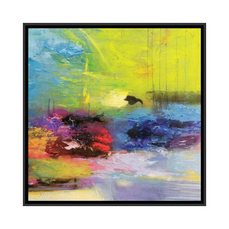 « intitulado iv », impression sur toile, H 18 po x l 18 po x P 1,5 po, Toile avec cadre noir