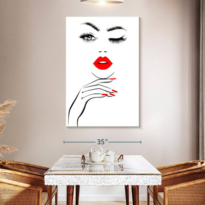 Shuttleworth Woman With Red Lips