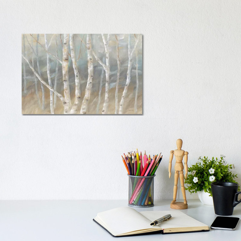 Birch Landscape by Cynthia Coulter - Wrapped Canvas Print, 20.32 cm H x 30.48 cm W