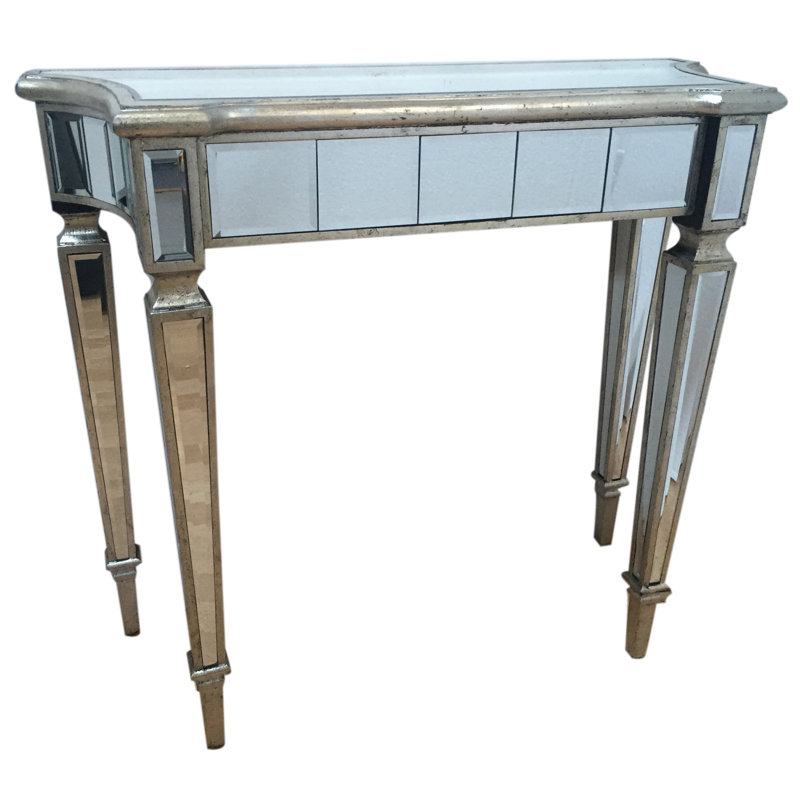 Sandy 90cm Glass Top Console Table