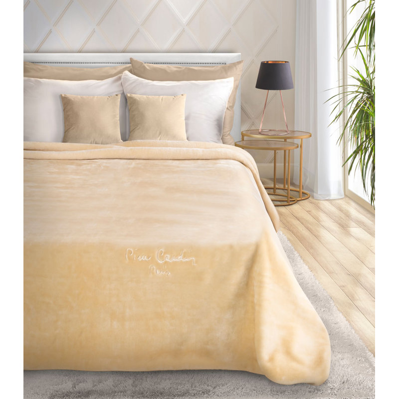 Pierre Cardin Bedspread, W220 x L240cm, Dark Cream