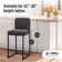Smart Chenille Upholstery Bar Stools Set of 2