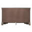 Meuble de chambre noir - faux cristaux et détails argentés G6702-d Commode 16,47 po Largeur avec points forts