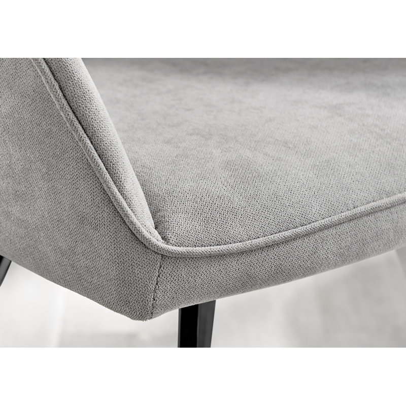 Ensemble repas pour 4 personnes Aaryana, Gris clair / noir