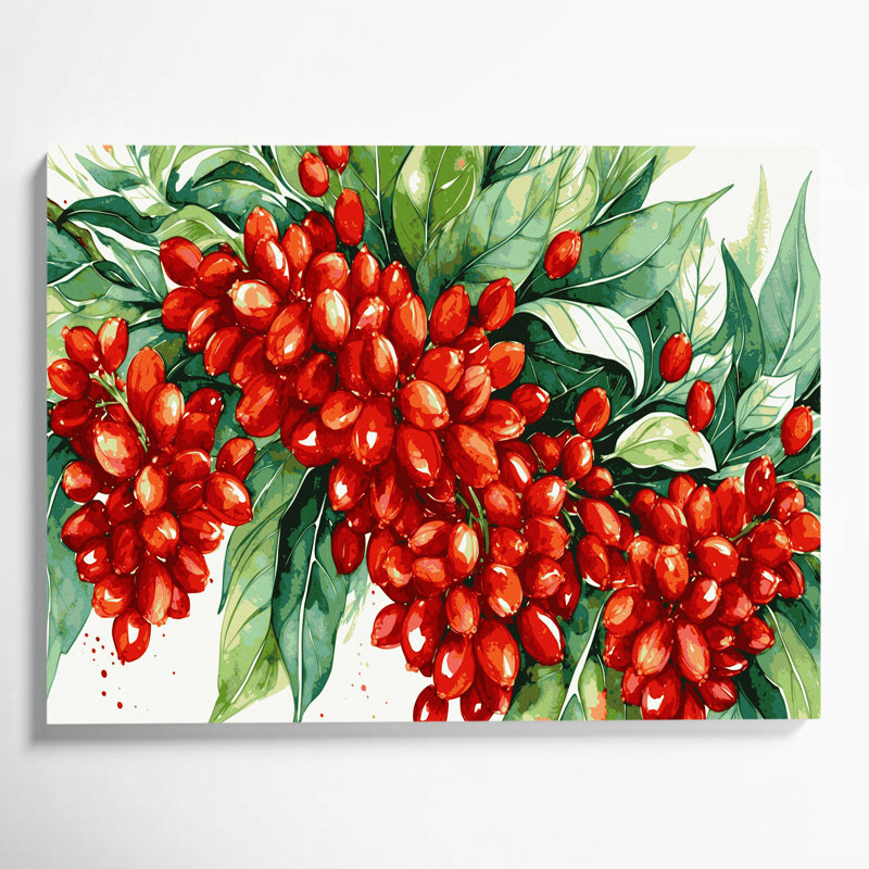 «Fruit goji berry», art mural sur toile, H 11 po x l 14 po