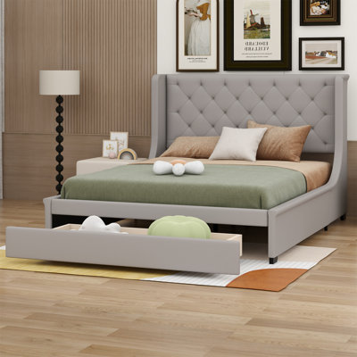 Nyliyah Upholstered Upholstered Bed Storage Bed