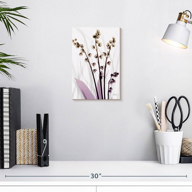 Harnek muguet en fleur, H 12 po x l 8 po