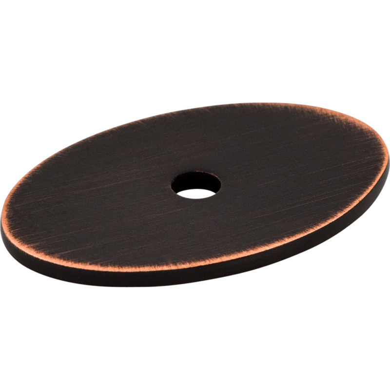 Oval  Backplate, 1.5" H x 1" W x 0.625" D, Tuscan Bronze