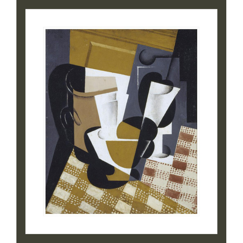 Broc et verre par Juan Gris, H 27,19 po x l 23,5 po