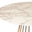 Jacques Pedestal Pristine Engineered Marble Dining Table-927559122