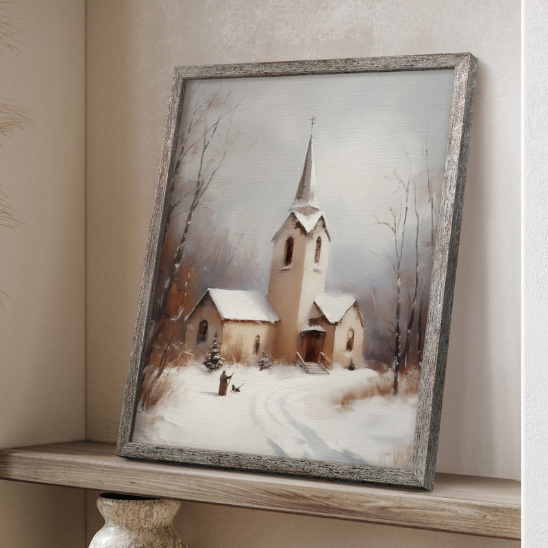 Art des Fêtes de Noël - Série 2 - CECXLI, reproduction encadrée - bois massif, H 15 po x l 12 po