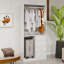 Armoire-penderie 4 tiroirs, blanc