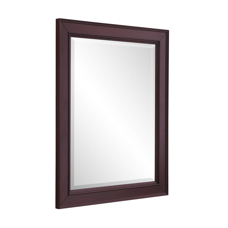 Bernardi Wood Flat Wall Mirror, Chocolate