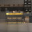 Bar Table Set With Power Socket, LED Light And Saddle Stools, Ideal For Living, Dining And Kitchen Spaces-1722376341