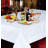 Gracie Oaks Princess Zig Zag Vertical Stripes Chevron Pattern, Polyester Jacquard, With Metallic Thread, Cream, 70 Inch X 108 Inch, Seats 8 To 10 People, Rectangular Tablecloths-670814180-670814181
