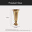 Vase en métal, forme de flûte à champagne-1735408840