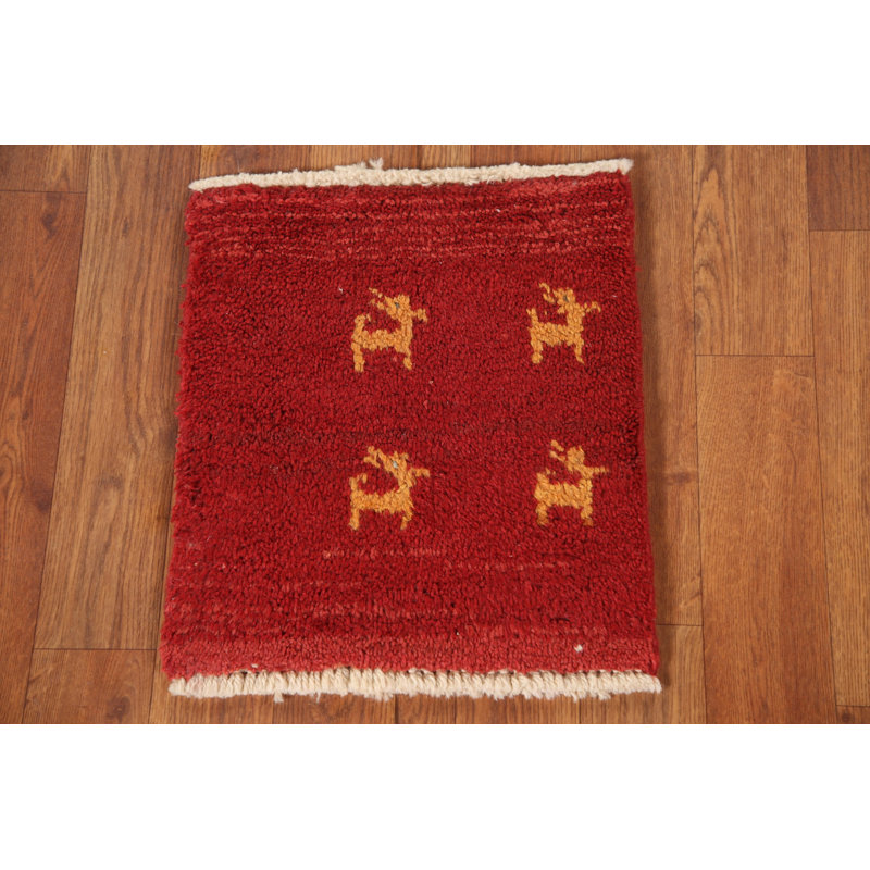 Tapis rouge tribal Gabbeh